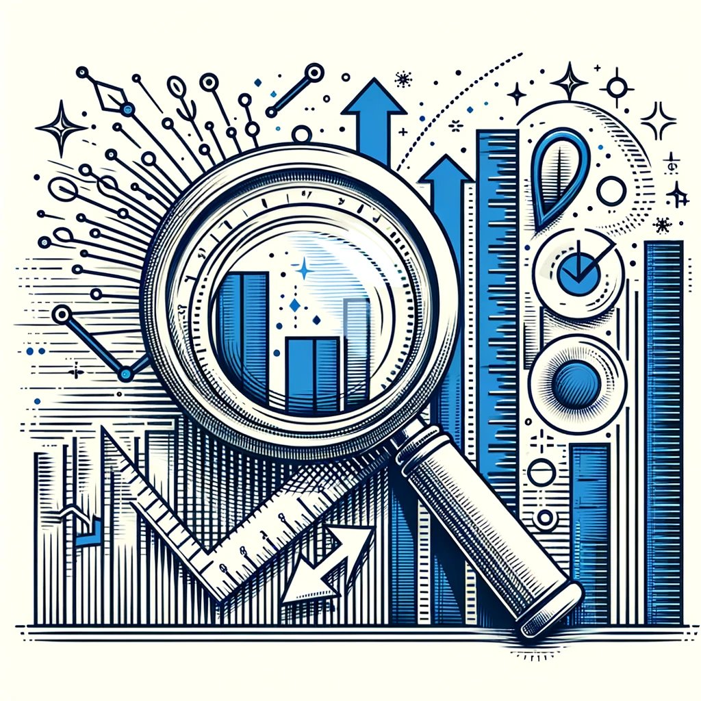 DALL·E 2024-03-11 14.45.16 - Visualize the concept of Measurable Impact through a creative illustration that combines elements such as a ruler, a magnifying glass, and perhaps a